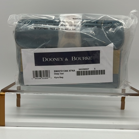 Dooney & Bourke Wexford Leather Kyra Bag Deep Teal - Picture 9 of 14